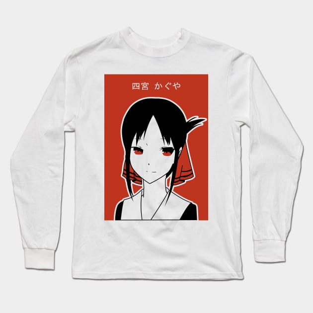 Shinomiya Kaguya (White) Long Sleeve T-Shirt by nefuku